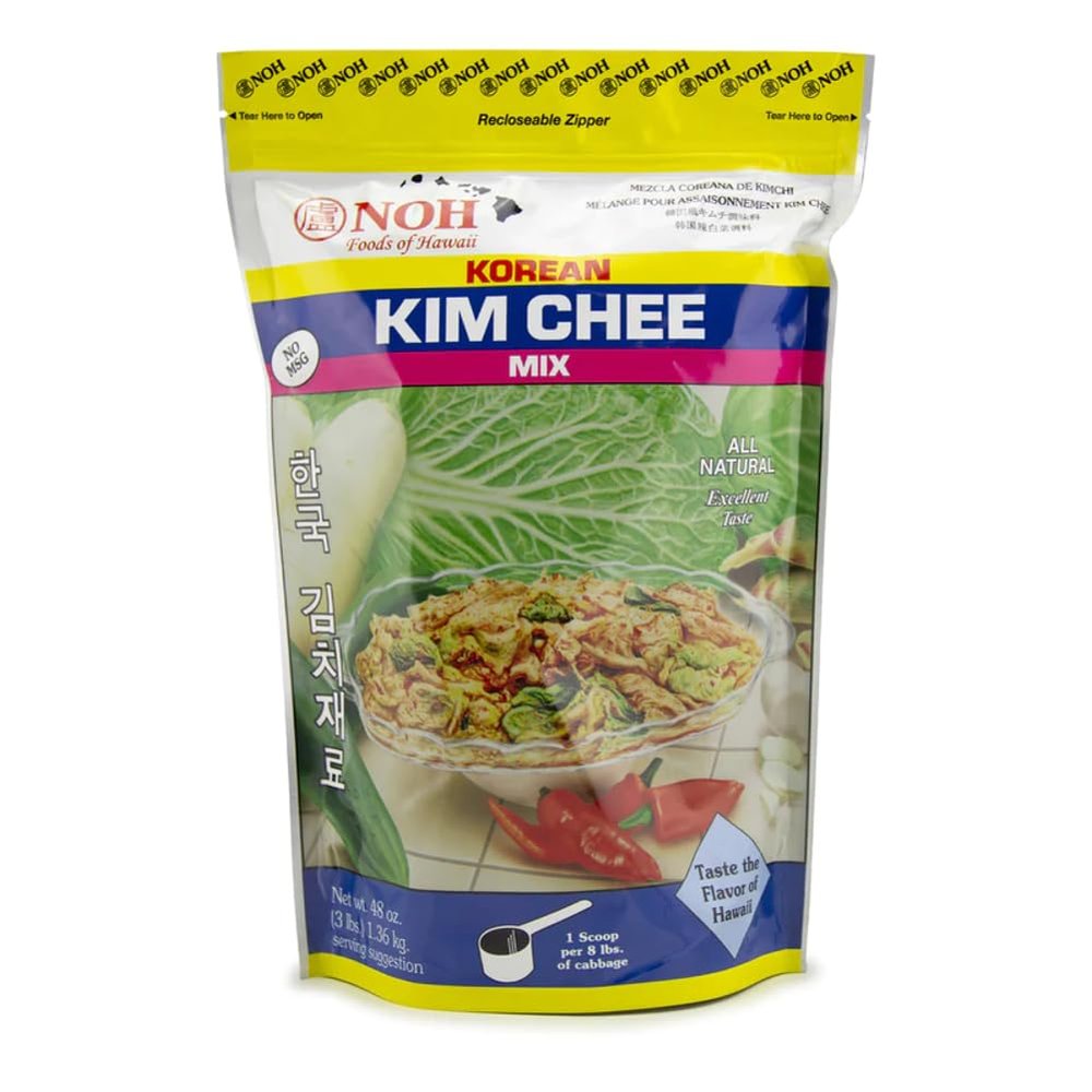 NOH Foods of Hawaii NOH Foods Korean Kim Chee Seasoning Mix - 48oz (3lb) Zipper Bag | Authentic Flavor, No MSG | Easy Prep, Just Add Water - Elevate Your Kim Chee Game