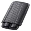 Cigar Humidor Portable Cigar Case, Classy Crocodile Pattern Leather Travel Cigar Case, 2-3 Tube Travel Humidor, Cigar Storage Box Holds up to 2-3 Cigars, Great Gift Kit view 1