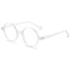 ABETOS Retro Round Blue Light Blocking Reading Glasses Circle Frame Readers for Women Men Computer Eyeglasses, Clear 0.0 view 1
