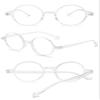 ABETOS Retro Round Blue Light Blocking Reading Glasses Circle Frame Readers for Women Men Computer Eyeglasses, Clear 0.0 view 3