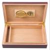 Cigar Humidor Classic Mahogany Cigar Humidor, Hygrometer Humidifier, Spanish Cedar Lined Storage Box, Can Hold 30 Cigars, Moisturizing and Constant Humidity Cedar Wood view 4