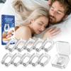 Anti Snoring Devices, Anskysea Snoring Solution - Silicone Magnetic Stop Snoring Aid for Men & Women - Anti Snoring Nose Clip10 Pack view 1