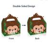 12Pcs Safari Animal Party Favor Box - Jungle Animal Gift Zoo Animal Goodie Boxes Candy Gift Paper Box for Birthday Jungle Theme Party Decorations view 4