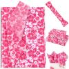 100 Sheets 20 * 14 Inches Hawaiian Tissue Paper for Gift Bags Pink Hibiscus Printed Tissue Paper for Gift Wrapping for Tropical Themed Bridal Shower Party Birthday Party Summer Holidays DIY Craft view 1