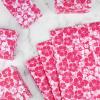 100 Sheets 20 * 14 Inches Hawaiian Tissue Paper for Gift Bags Pink Hibiscus Printed Tissue Paper for Gift Wrapping for Tropical Themed Bridal Shower Party Birthday Party Summer Holidays DIY Craft view 4