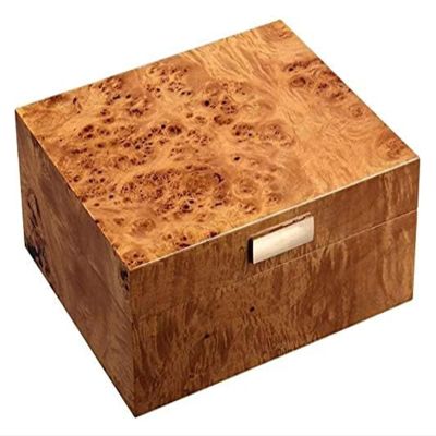 Cigar Humidor Cigar Humidor Brown Cedar Wood Wooden Lined Cigar Humidor Humidifier + Hygrometer Case Box Separated Natural Mellow Cedar Wood