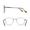 RB.Pilot Classic Square Polygon Reading Glasses for Men Women Light Blocking Computer Readers Spring Hinge Metal Frame view 3