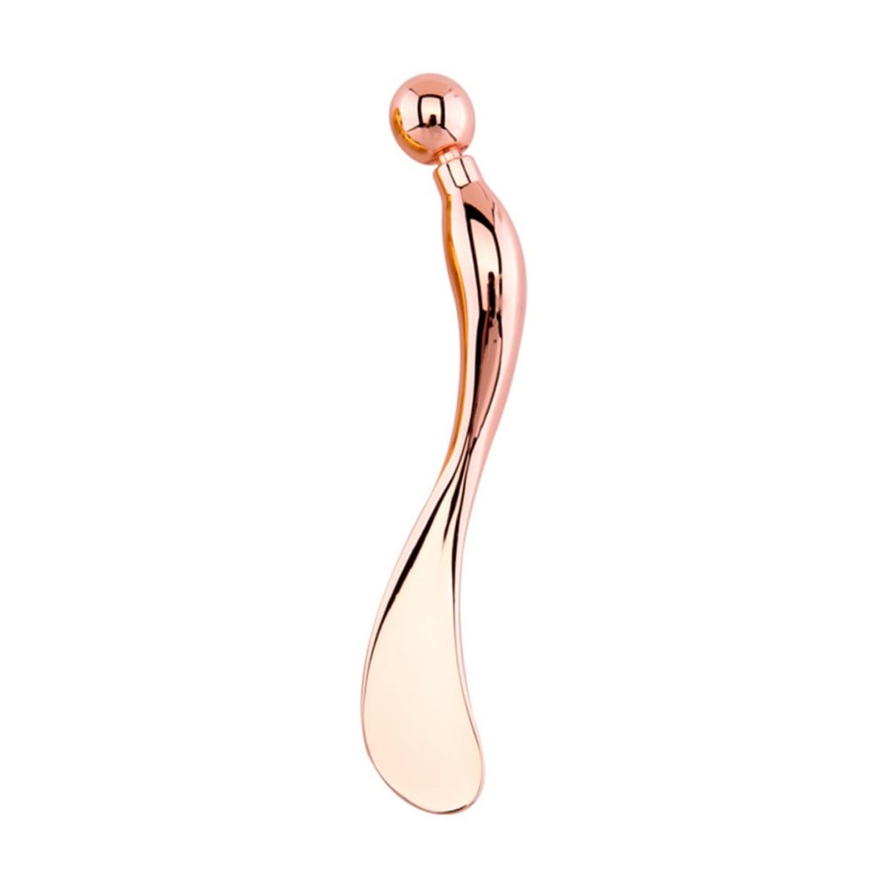 TOVINANNA Zinc Alloy Eye Spoon for Skincare Spa Tool for Dark Removal Facial Spa Beauty Tool Metal Makeup Spoon