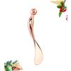 TOVINANNA Zinc Alloy Eye Spoon for Skincare Spa Tool for Dark Removal Facial Spa Beauty Tool Metal Makeup Spoon view 3