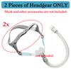 2-Pack Nuance Pro Headgear Compatible with Nuance Pro CPAP Mask, Tegneo Replacement Headgear Straps Compatible with Nuance Pro CPAP Headgear, Medium view 2