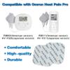 24 Pcs Compatible with Omron Heat Pain Pro PM311/PM800 Gel Pads,12Pairs Durable Compatible with OMRON Tens Unit Gel Pads,DONSINU electrodes Gel Pads view 2