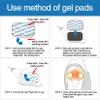 24 Pcs Compatible with Omron Heat Pain Pro PM311/PM800 Gel Pads,12Pairs Durable Compatible with OMRON Tens Unit Gel Pads,DONSINU electrodes Gel Pads view 4