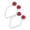 VINTORKY 2pcs Dimple Maker for Cheeks Facial Dimple Trainer Tool Enhance Natural Smile Comfortable Fit Portable Design Dark Red view 1
