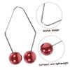 VINTORKY 2pcs Dimple Maker for Cheeks Facial Dimple Trainer Tool Enhance Natural Smile Comfortable Fit Portable Design Dark Red view 4