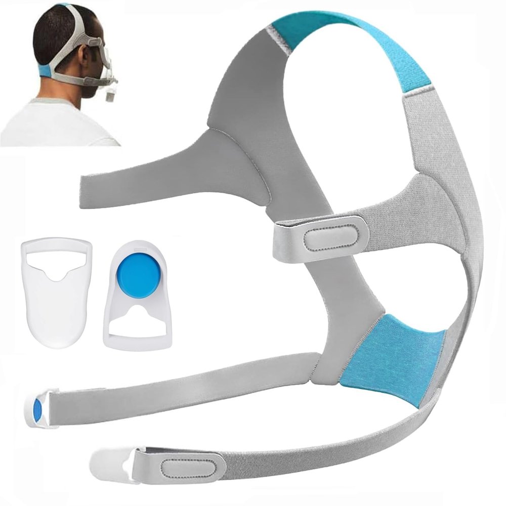 Babyfond Headgear for F20 with Clips, Comfortable Cpap Headgear Strap for AirFit F20 / AirTouch F20, Adjustable Headgear for F20 CPAP Mask, Unisex F20 Headgear Head Strap with Magnetic Clips