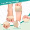 DOUQIFEI 1 Pair Foot Pads, Men and Women Fabric Metatarsal Covers, Metatarsal Pads with Gel Pads, Breathable Comfortable Forefoot Pads, Reusable for Supporting Foot Pain Preventing Calluses Blisters view 2
