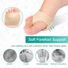DOUQIFEI 1 Pair Foot Pads, Men and Women Fabric Metatarsal Covers, Metatarsal Pads with Gel Pads, Breathable Comfortable Forefoot Pads, Reusable for Supporting Foot Pain Preventing Calluses Blisters view 3