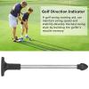 POENVFPO MagneticAlignment Sticks, Swing Training Aids, Retractable Design, Stainless Steel Material (Black) view 3
