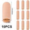 ANCIRS 10pcs Gel Finger Support Protector Caps Gloves, Gel Finger Cots/Covers, Silicone Fingertips for Hands Cracking, Eczema Skin, Trigger Finger Arthritis Pain Relief (Large) view 2