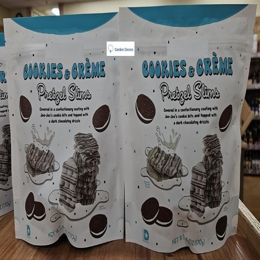 NineLife Basics Trader Joes Cookies & Crme Pretzel Slims 6oz 170g (Two Bags), 3 Ounce (Pack of 2)