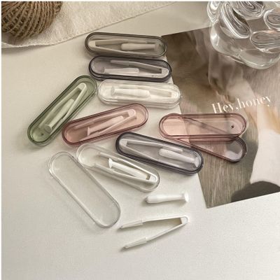 Portable Contact Lens Stick Tool Case SetContact Lenses Remover and Insertion Tool (Inserter/Remover+Tweezer with Soft Tip) (Assorted Color)