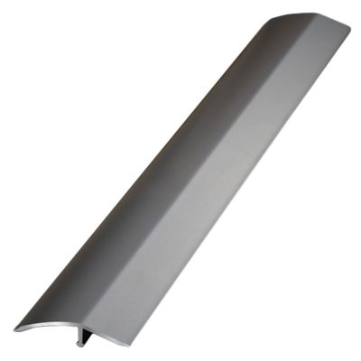 Dntum Carpet Transition Strips for Doorways, 5cm Wide Door Edge Trim Protection Wood to Tile, Portable Threshold Ramp for Wheelchair, Length 125cm/49 in, Gray