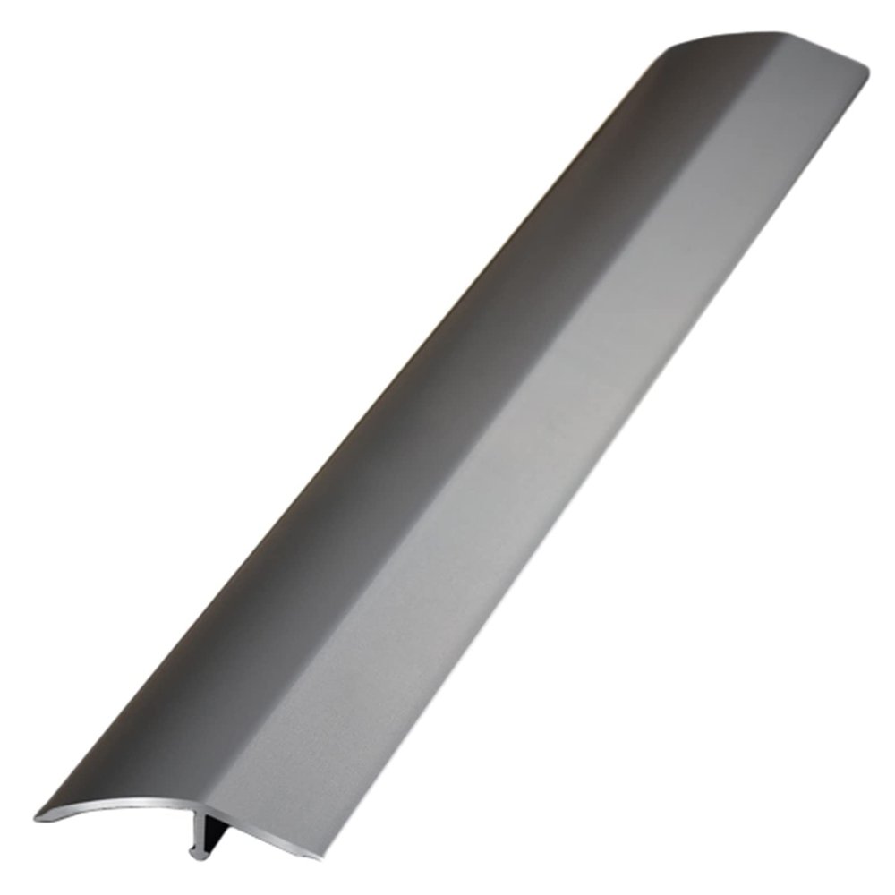 Dntum Carpet Transition Strips for Doorways, 5cm Wide Door Edge Trim Protection Wood to Tile, Portable Threshold Ramp for Wheelchair, Length 125cm/49 in, Gray