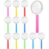 Aodaer 12 Pack Plastic Magnifying Glasses 6 Color Hand Held Magnifying Glasses Colorful Reading Magnifiers for Party Favors School Students view 1