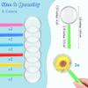 Aodaer 12 Pack Plastic Magnifying Glasses 6 Color Hand Held Magnifying Glasses Colorful Reading Magnifiers for Party Favors School Students view 2