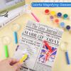 Aodaer 12 Pack Plastic Magnifying Glasses 6 Color Hand Held Magnifying Glasses Colorful Reading Magnifiers for Party Favors School Students view 4