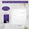100 Packs Memorial Facial Tissues Those We Love Don't Go Away Inspirational Poem Pocket Tissues 3 Ply Napkins Packs Funerals Wedding Supplies for Family Relatives Guests, 700 Sheets(Purple) view 2
