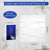 100 Packs Memorial Facial Tissues Those We Love Don't Go Away Inspirational Poem Pocket Tissues 3 Ply Napkins Packs Funerals Wedding Supplies for Family Relatives Guests, 700 Sheets(Blue) view 2