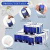 100 Packs Memorial Facial Tissues Those We Love Don't Go Away Inspirational Poem Pocket Tissues 3 Ply Napkins Packs Funerals Wedding Supplies for Family Relatives Guests, 700 Sheets(Blue) view 3