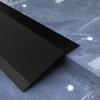 Dntum Floor Transition Strip Black, Aluminium Reducer Carpet Edge Trim Vinyl, 4 Inch Wide Doorways Threshold Ramp for Home Walkers Entry view 2