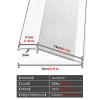 Dntum Floor Transition Strip Black, Aluminium Reducer Carpet Edge Trim Vinyl, 4 Inch Wide Doorways Threshold Ramp for Home Walkers Entry view 4