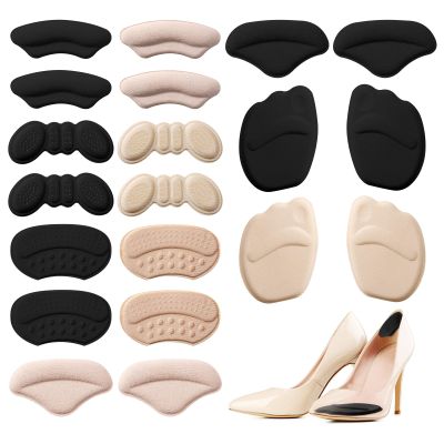 10 Pairs Heel Pads for Shoes, Heel Inserts Heel Grips for Womens Men Shoes Too Big, Foot Pain High Heel Comfort Shoe Filler, Anti Slip Shoe Filler Make Shoes Fit Tighter