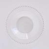 10 pcs Clear Silver 12 oz Plastic Soup Bowls Beaded Trim Disposable Wedding Party Home Tableware Supplies view 1
