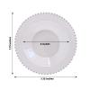 10 pcs Clear Silver 12 oz Plastic Soup Bowls Beaded Trim Disposable Wedding Party Home Tableware Supplies view 3