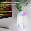 200ml Therapy Diffuser Diffuser Therapy Machine Mist Humidifier with 7 Colorful Ambient Lights for Household Bedroom Car Desktop White view 4