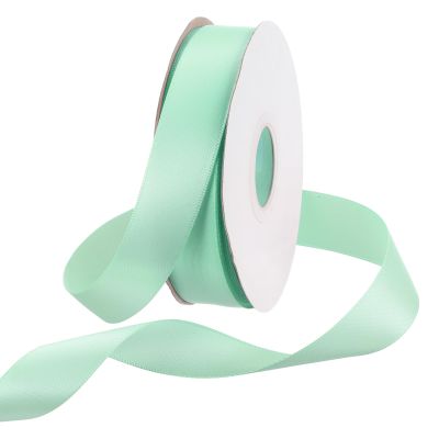 Rebower 25 Yard Satin Ribbon Thick Double Face Grosgrain Silk Ribbon, [for Gift Wrapping, Hair Bows, Wedding, Cake, Flower] - 0.8"(2cm)/Turquoise Green