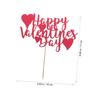 FAVOMOTO 4pcs Cake Toppers for Valentine Day Cake Insert Decorations Unique Party Baking Adorns for Engagement and Special Occasions view 3