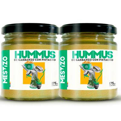 THEARG THE ARG | Pack x2 Chickpeas Hummus with Pistachios | Dip your Chips Crackers Bread and More | Healthy Snacks 100% Natural