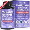 27-in-1 Hair Skin and Nails Vitamins (6810mg) with Biotin 10000mcg - Collagen Supplements for Men and Women - Keratin Supplements with Probiotics and Saw Palmetto, 90ct view 1