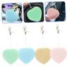 FOMIYES 4pcs Heart-Shaped Macaron Screen Cleaner Gentle Lens for Phones Glasses and Cameras Dust Fingerprint Remover with Cute Hanging Charm Random Colors view 4