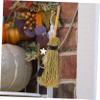 ABOOFAN 1pc Broom Pendant Mini Broom Ornament Halloween Party Decor Branch Broom Adornment Broom Branch Pendant Broom Craft Pendant Decorative Halloween Broom Party Layout Ornament, 16x8cm, Khaki view 4