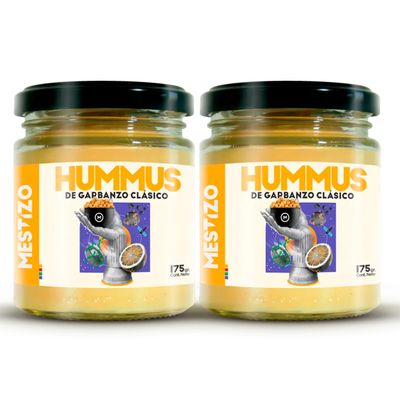 THEARG THE ARG | Pack x2 Chickpeas Hummus Classic | for Chips Crackers Bread and More | Healthy Snacks 100% Natural | with Olive Oil