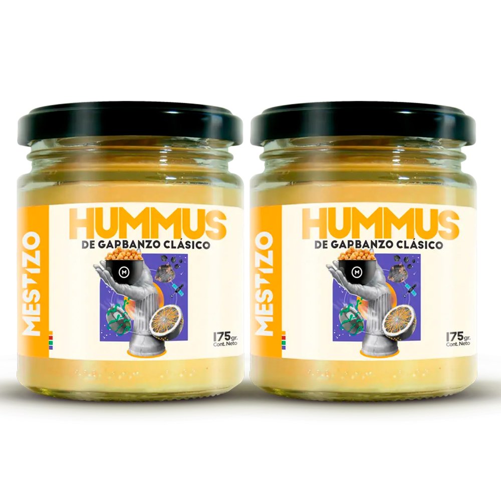 THEARG THE ARG | Pack x2 Chickpeas Hummus Classic | for Chips Crackers Bread and More | Healthy Snacks 100% Natural | with Olive Oil