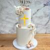 15 PCS God Bless Cake Topper Baptism Cake Decorations Baptism Christening First Holy Communion Baby Shower 1st Birthday Party Supplies Cross Cake Decorations view 4