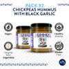 THEARG THE ARG | Pack x2 Chickpeas Hummus with Black Garlic | Dip your Chips Crackers Bread and More | Healthy Snacks 100% Natural view 2