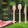 100 Pcs 6 Inch Wood Spoons view 3